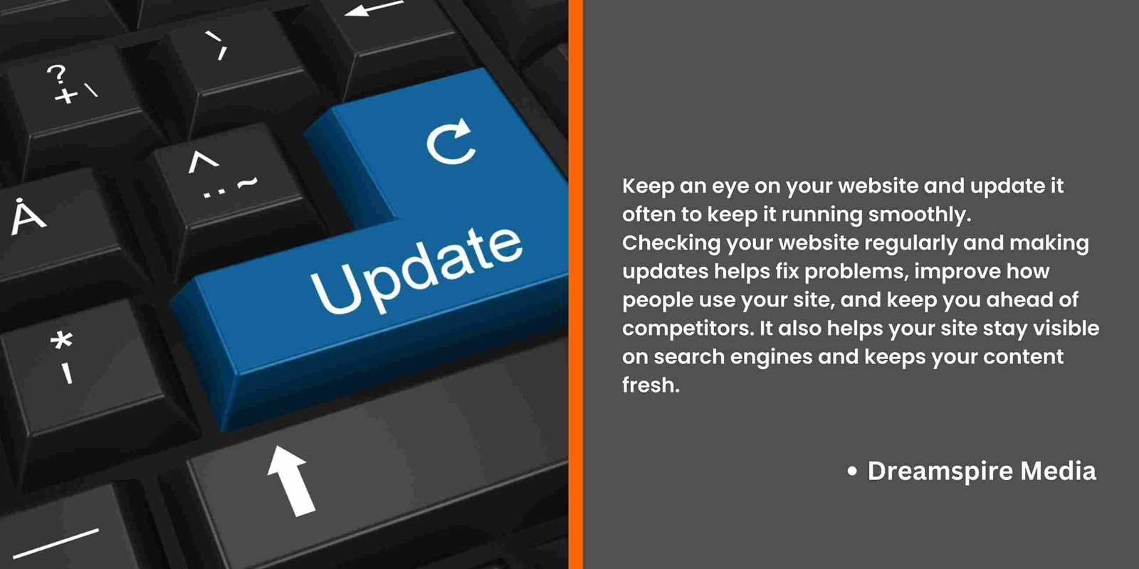 Keep an eye on your website and update it often to keep it running smoothly.<br />
Checking your website regularly and making updates helps fix problems, improve how people use your site, and keep you ahead of competitors.