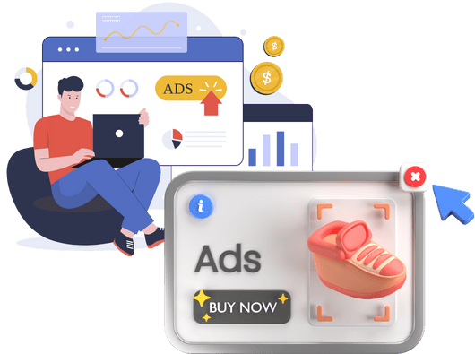 shopping and search ads on meta and google and bing