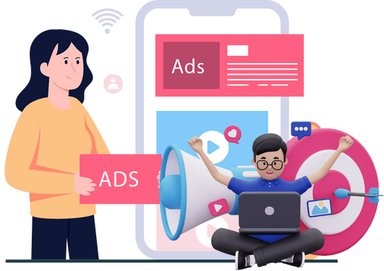 Display and Remarketing Ads icons